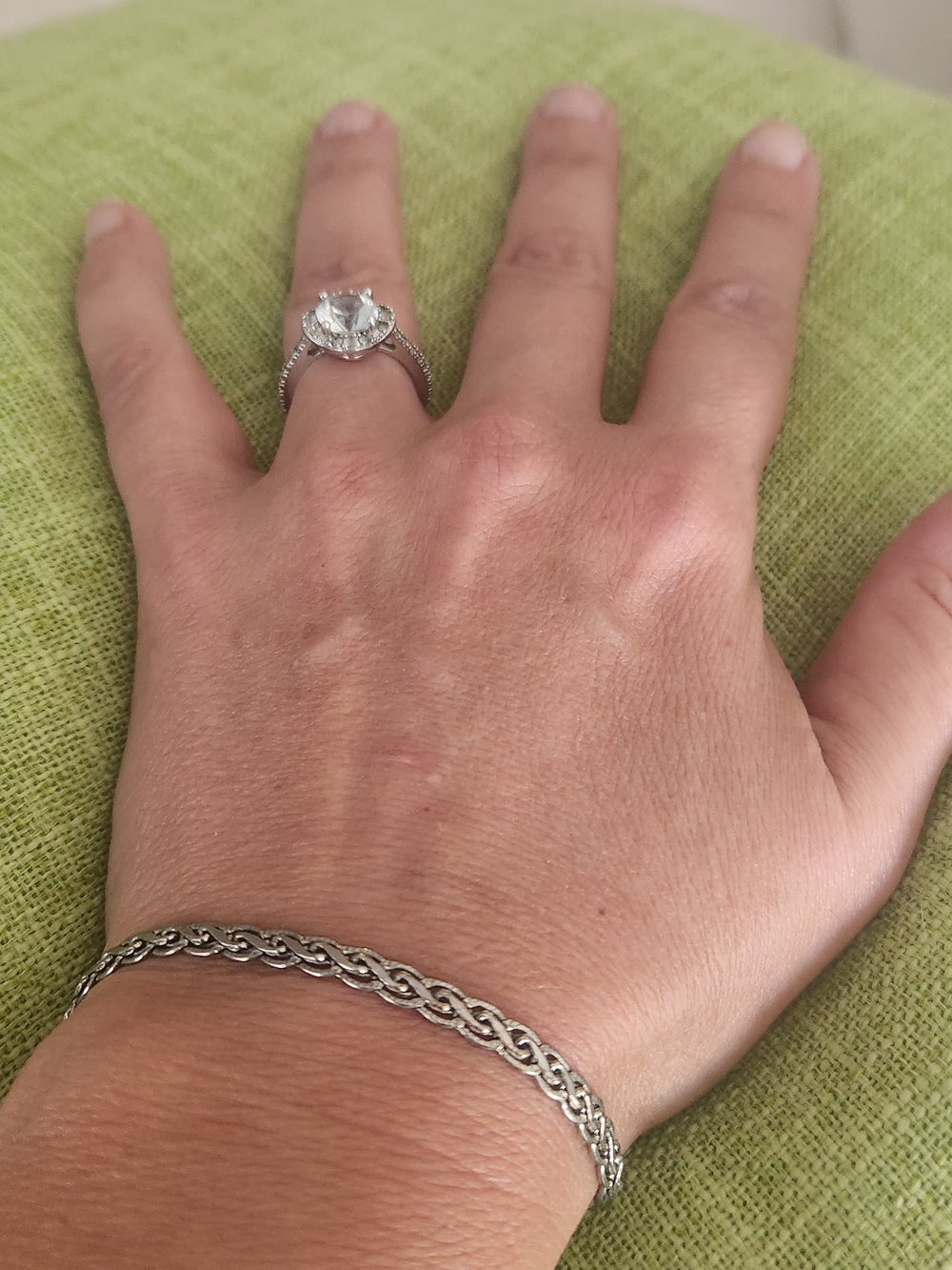 925 Sterling Silver Rope Chain Bracelet - Silver